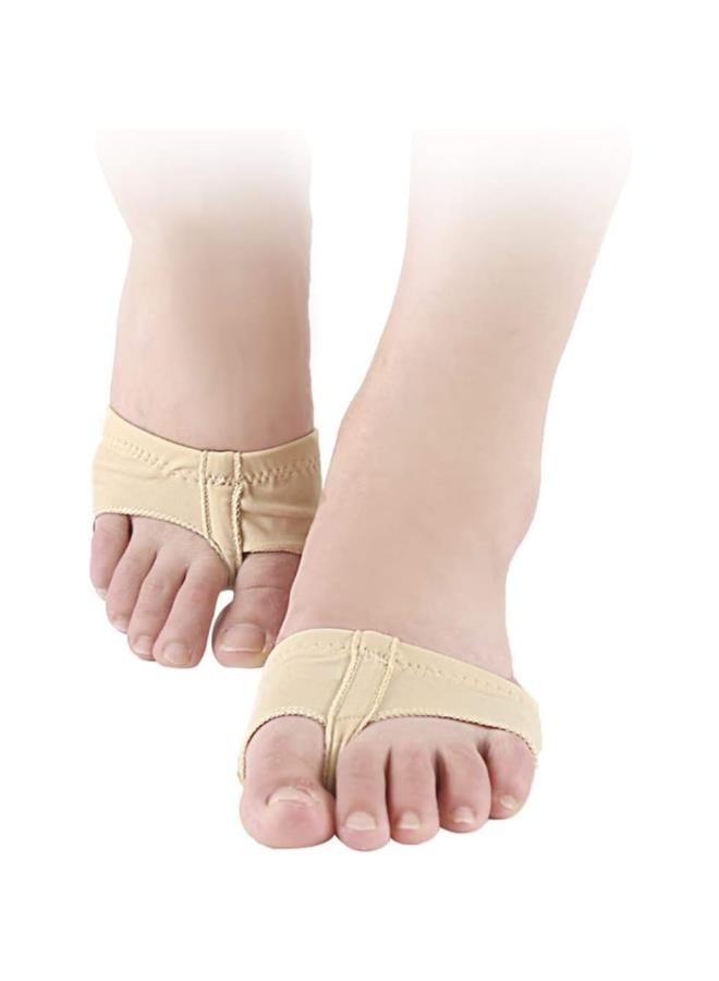 klarako Pair of Forefoot Pad Invisible Socks Silicone Half Pads Anti Skid Insole Portable for Ballet Gymnastics Belly Dance Sport (Size M) - Image 5