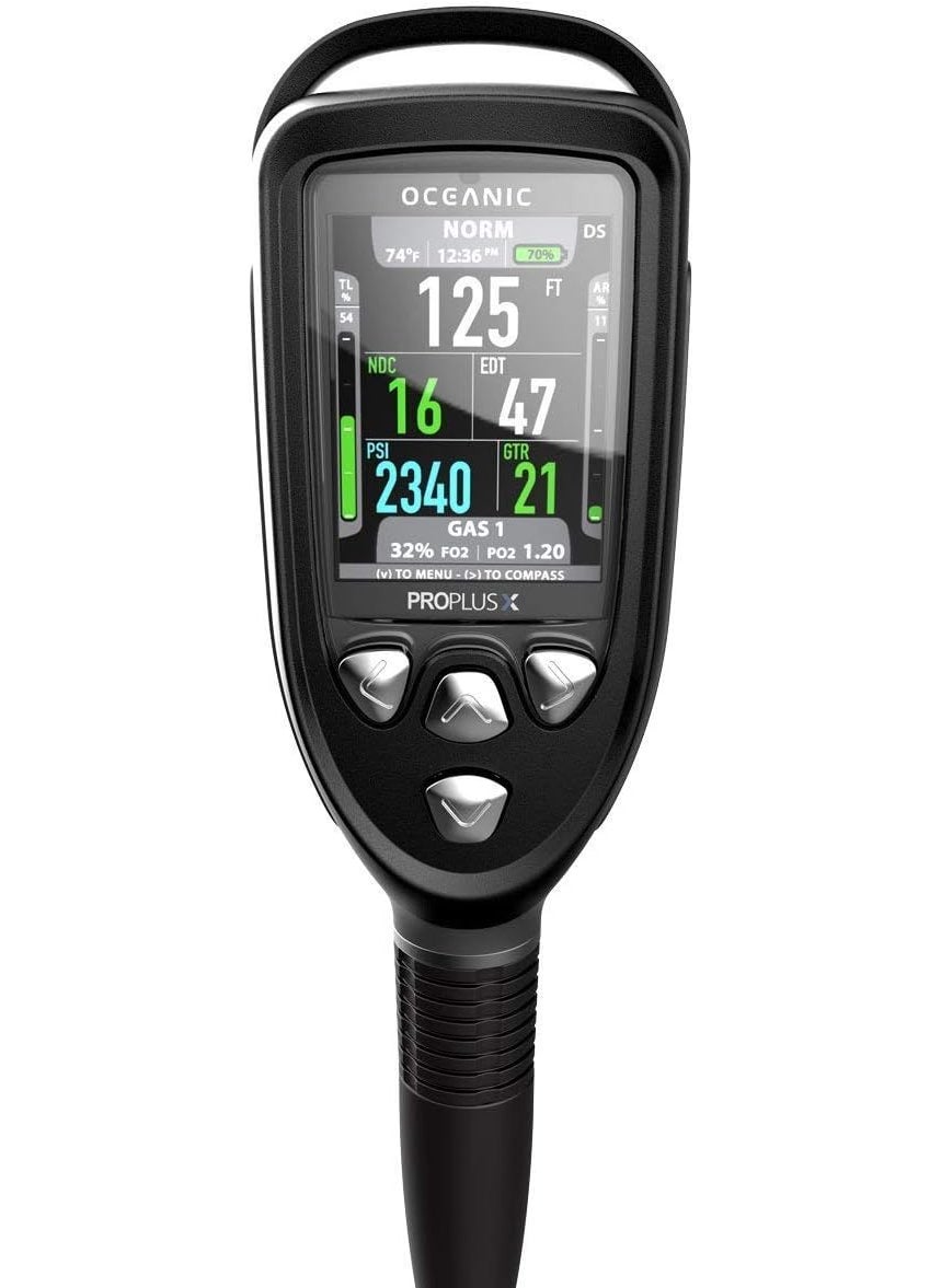 OCEANIC OCEANIC Pro Plus X Dive Computer  Large Color Screen Display Easy to Read  Includes Digital Compass  Connect to DiverLog App on Your Smartphone  Quick Disconnect Hose  - Image 1