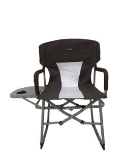 Albawadi Portable Camping Folding Chair Comfort Mesh Fishing Chair with Cup Holder Bown  - Image 1