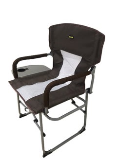 Albawadi Portable Camping Folding Chair Comfort Mesh Fishing Chair with Cup Holder Bown  - Image 3