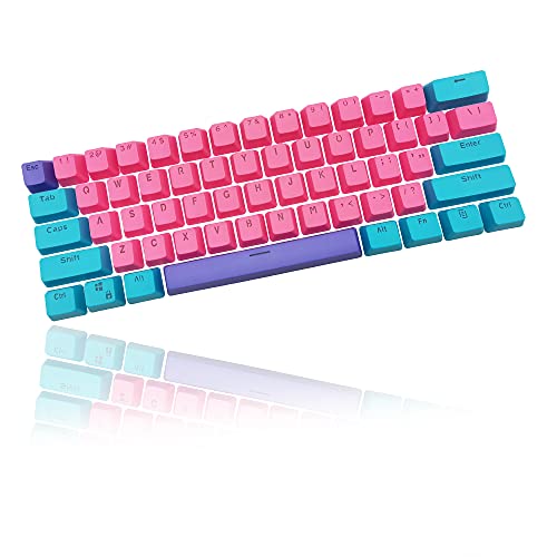 Owpkeenthy WHYSP 61 PBT Keycaps for 60 Percent Keyboard Keycaps Set Backlit for Cherry MX Switches 60% Mechanical Keyboard（Rose） - Image 1