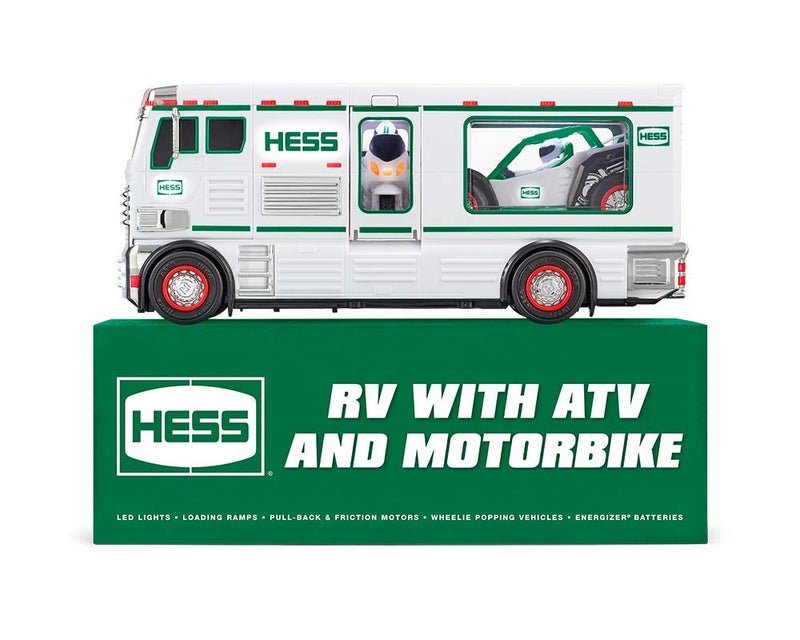 Hess 2018 Toy Truck RV with ATV and Motorbike