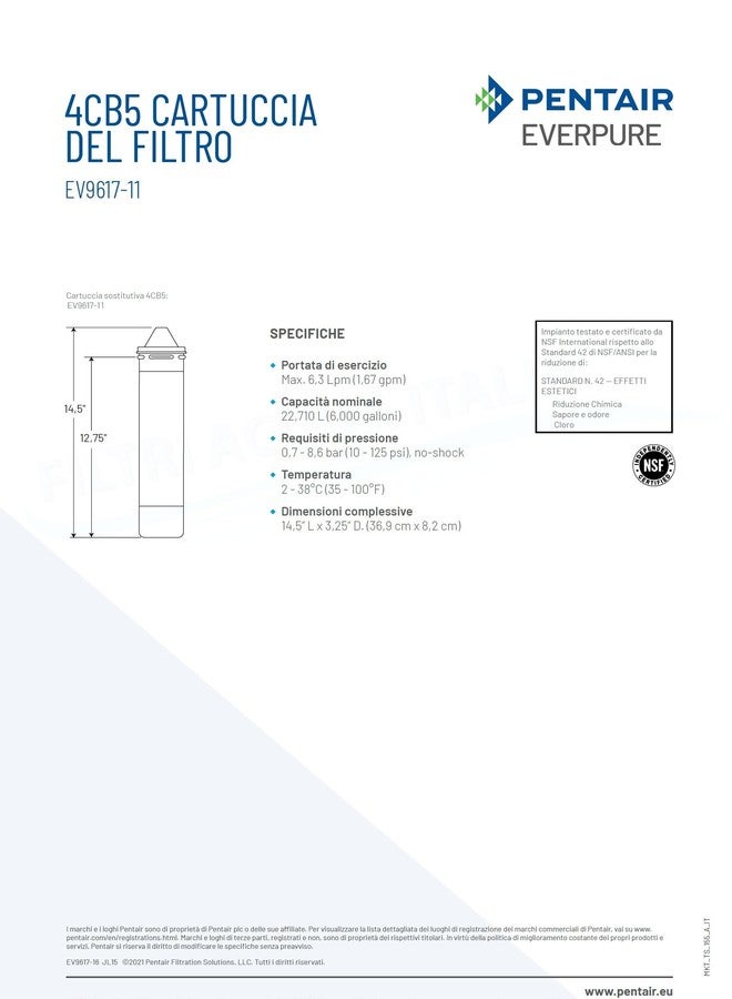 ever pure Everpure EV961716 4CB5 Cartridge - Image 3