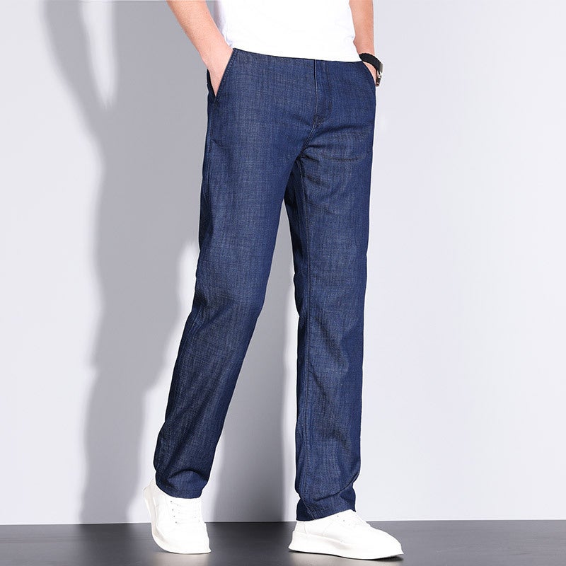 Unisex Classic Denim Jeans Loose Fit Daily Outdoor Wear - Image 2