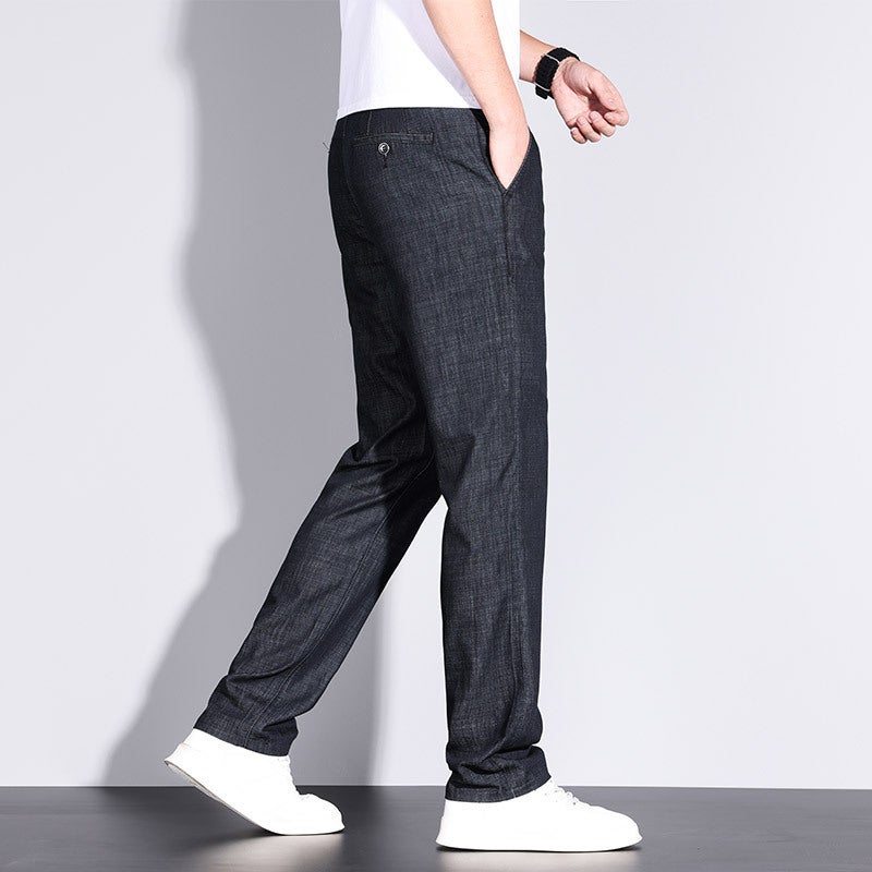Unisex Classic Denim Jeans Loose Fit Daily Outdoor Wear - Image 3