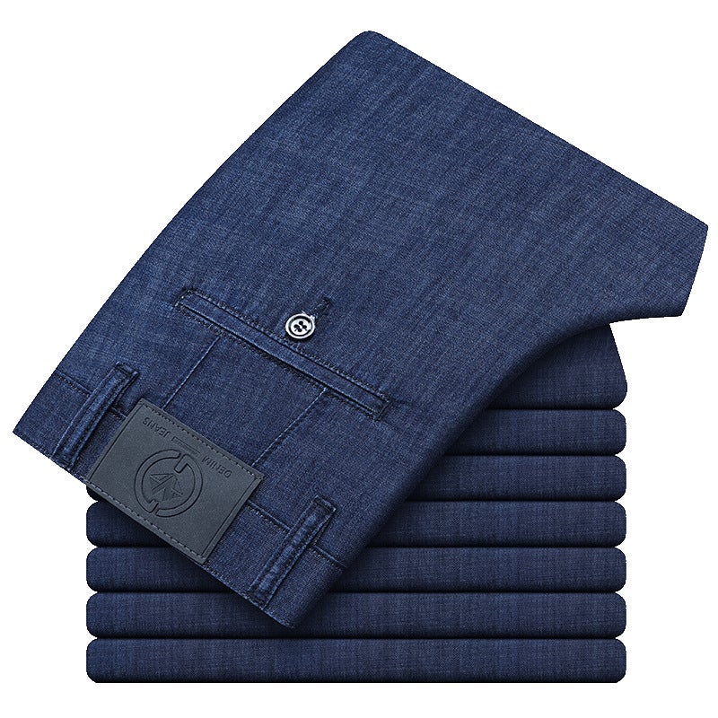 Unisex Classic Denim Jeans Loose Fit Daily Outdoor Wear - Image 5