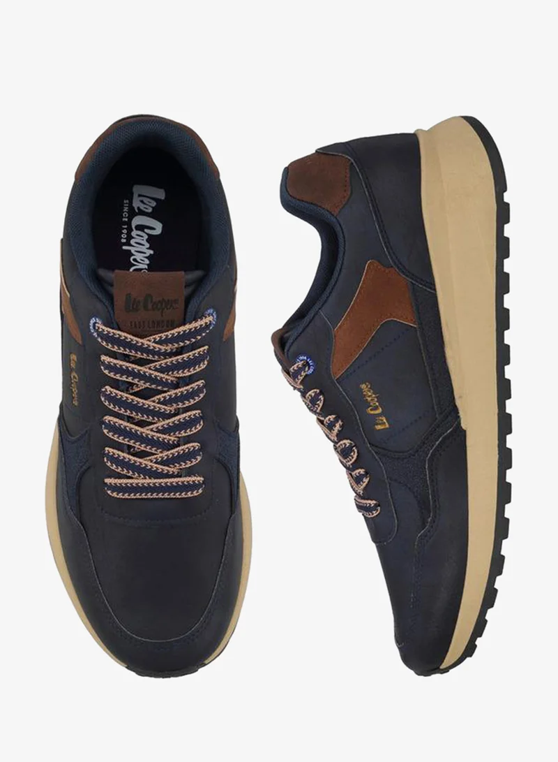 Men Lace-Up Ankle Sneakers