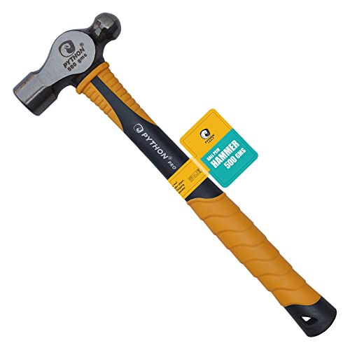 Python Pro Ball Pein/Peen Hammer Indestructible Fiberglass Handle (500 GMS / 12" (300 MM)) - Image 1