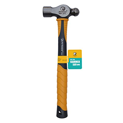 Python Pro Ball Pein/Peen Hammer Indestructible Fiberglass Handle (500 GMS / 12" (300 MM)) - Image 2