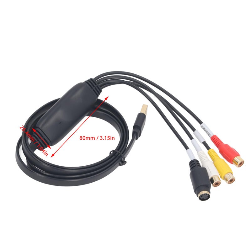 USB Video Capture Card Driverless AV Converter Adapter for Laptop PC Streaming - Image 3