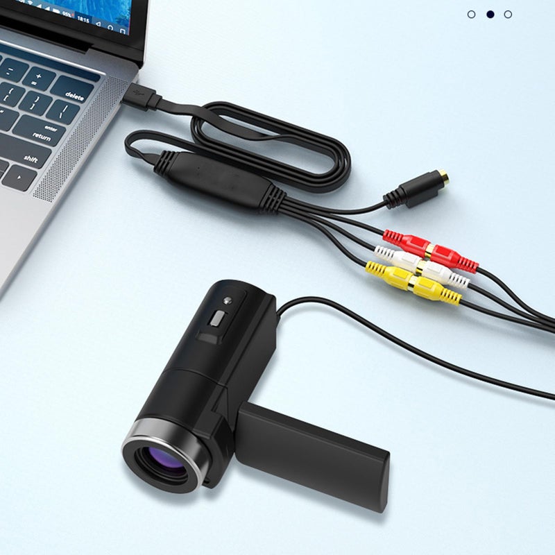 USB Video Capture Card Driverless AV Converter Adapter for Laptop PC Streaming - Image 4