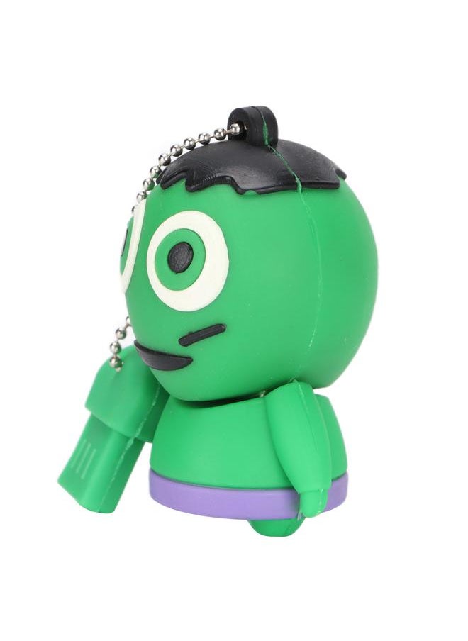 Thoraya Cartoon USB flash drive waterproof USB flash drive USB flash drive 2.0 32GB 64GB 128GB large capacity 64GB green ghost  - Image 4