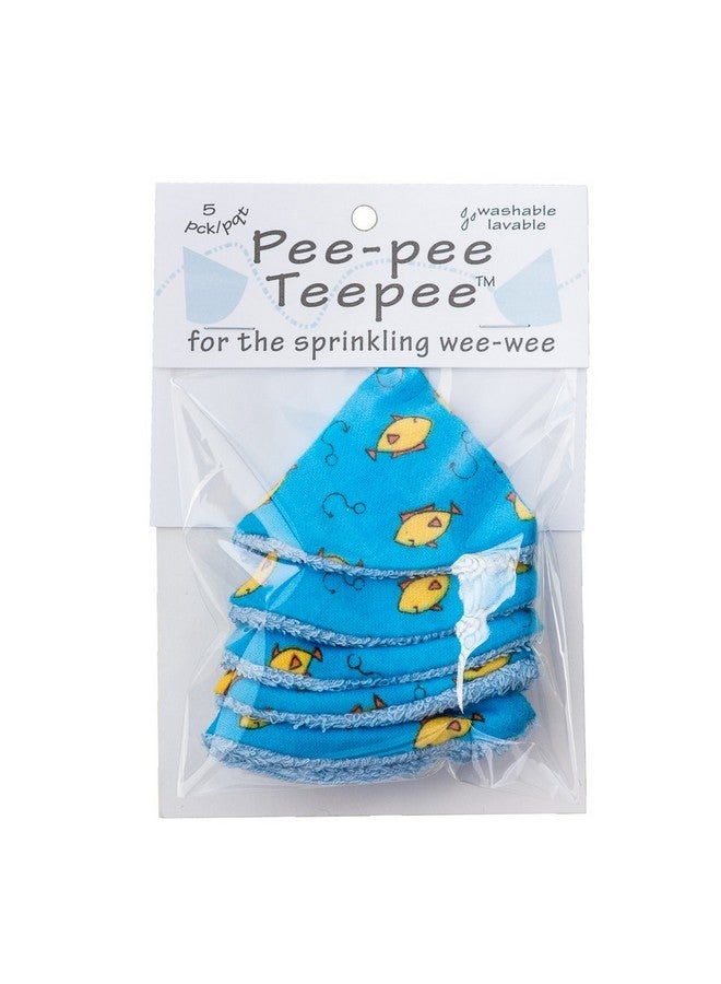 Beba Bean Pee Pee Teepee Fishing Blue 5 pieces baby boy pee shield babyboy essentials peepeeeteepee baby boy diaper cover for boys teepee pee shield pee covers - Image 1