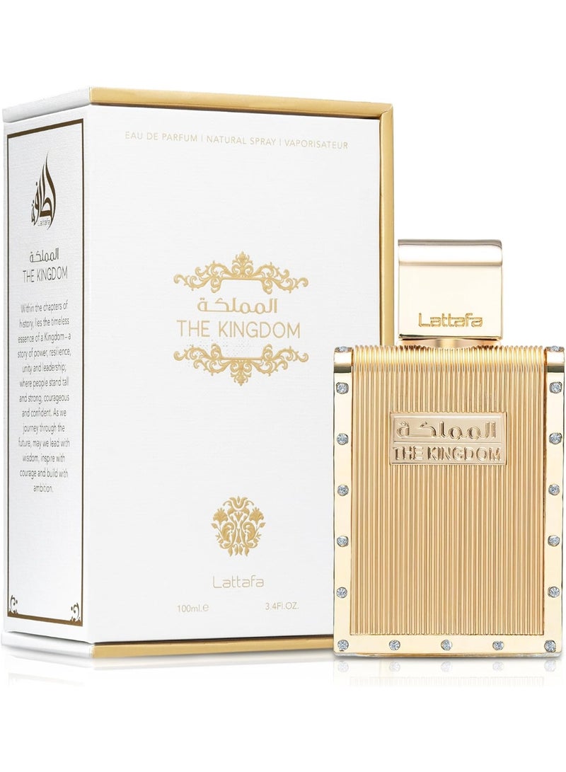 Lattafa The Kingdom Eau De Parfum Spray for Men, 3.4 Ounce - Image 1