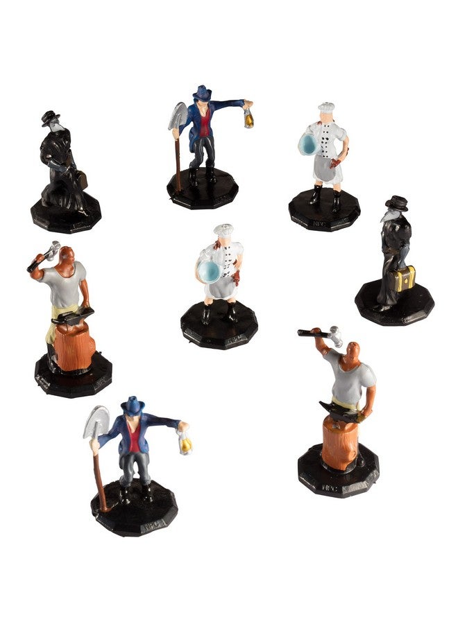 Monster Protectors Monster Protectors Townsfolk Mini Fantasy Figures - Tradesmen - 8pc Hand-Painted Non Player Character NPC Miniatures - 1" Hex-Sized Compatible with DND Dungeons Dragons Tabletop Games  - Image 1