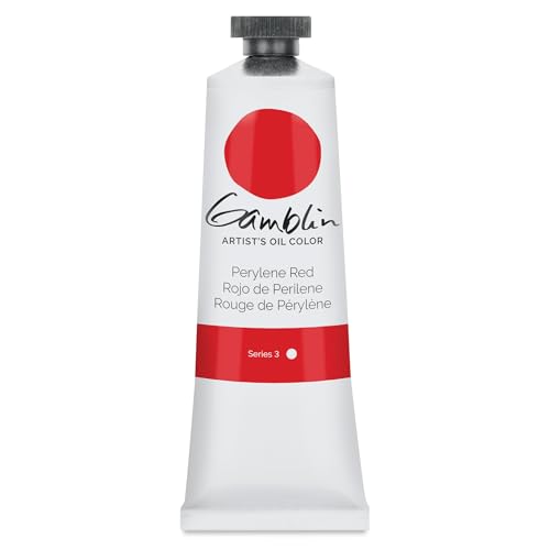 Gamblin G1520 37Ml Artists Grade Oil Color - Perylene Red - Image 1