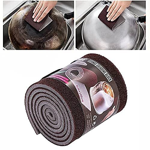 Ronest Micro Fiber Dish Washing Scrubber/Scrub & Sponge Roll for Cleaning for Glass, Kitchen Items,Utensil | Bathroom, Wipes Pads (Set of 1) - Image 5