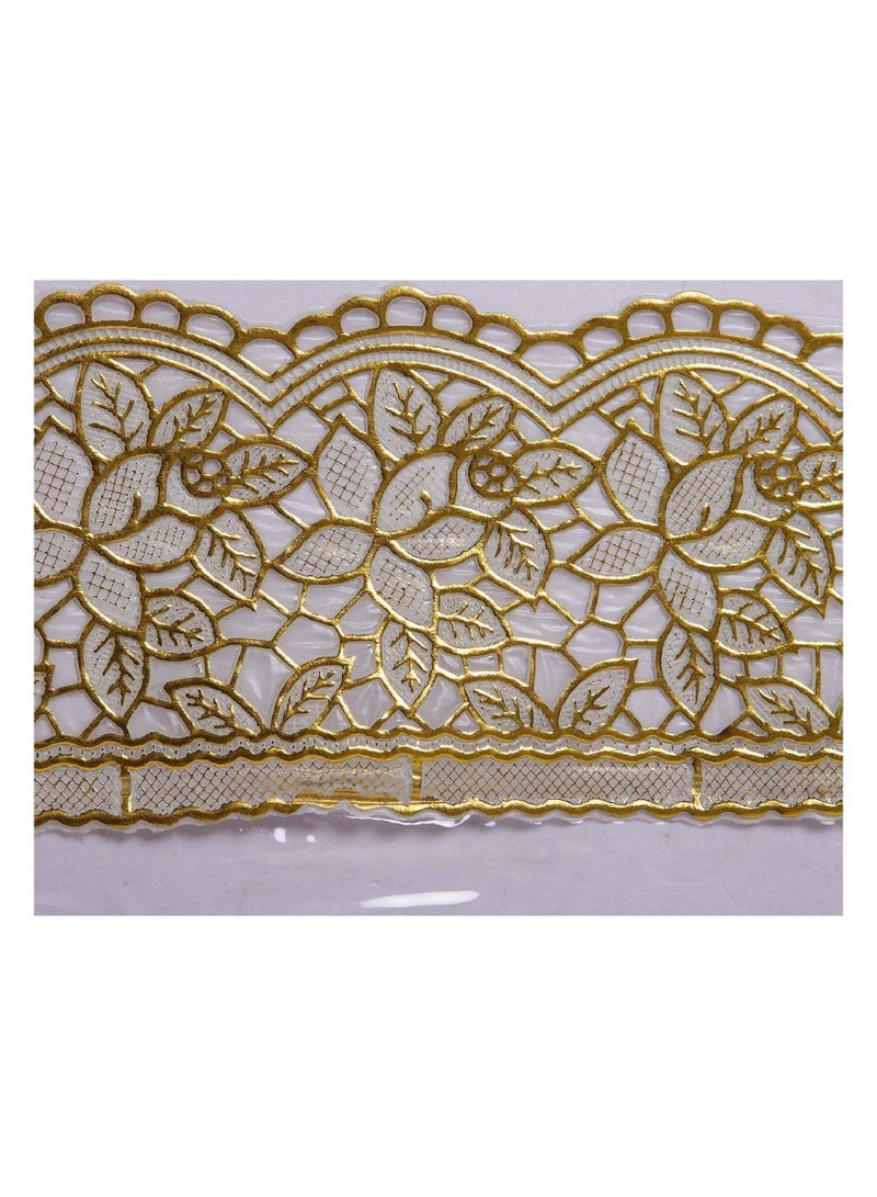 Kuber Industries PVC Dining Table Cover Set Transparent 37LX29W Cm - Image 4