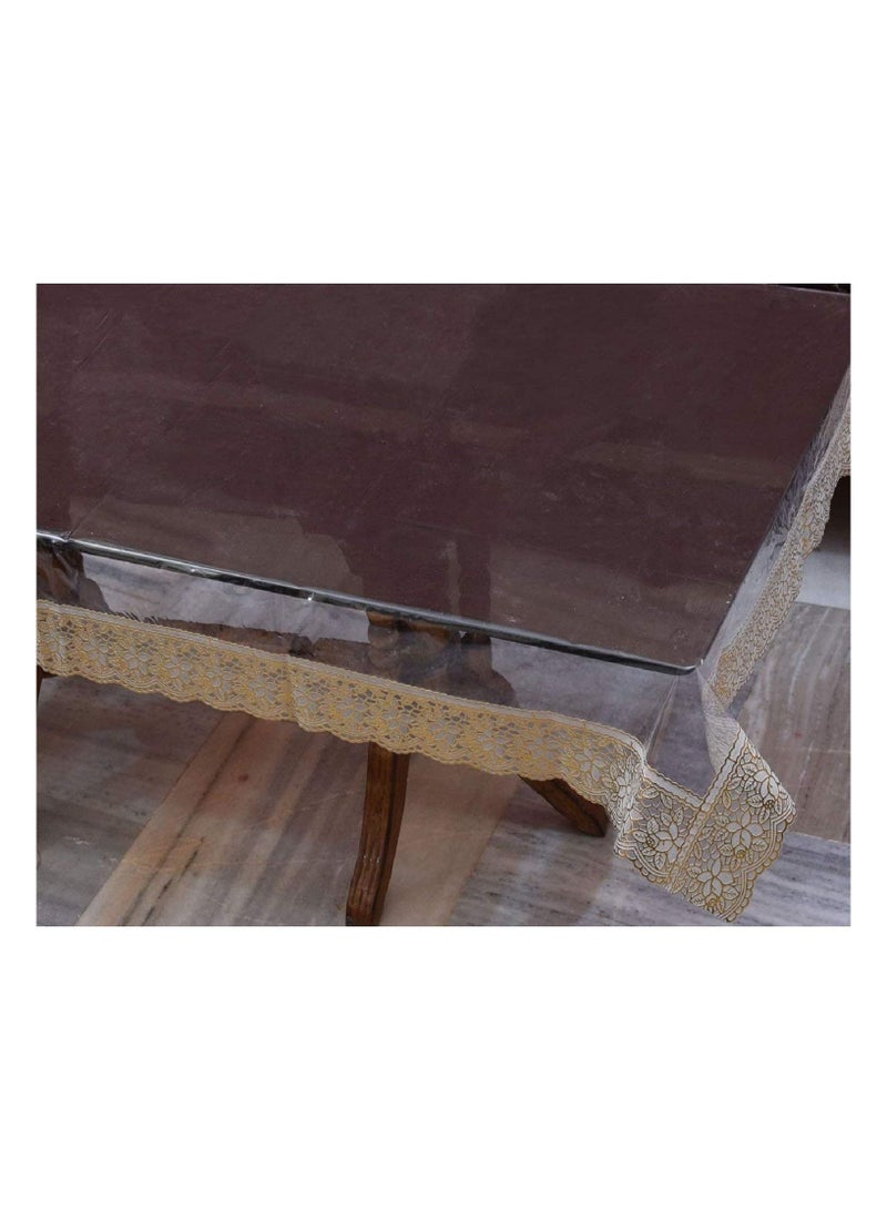 Kuber Industries PVC Dining Table Cover Set Transparent 37LX29W Cm - Image 2
