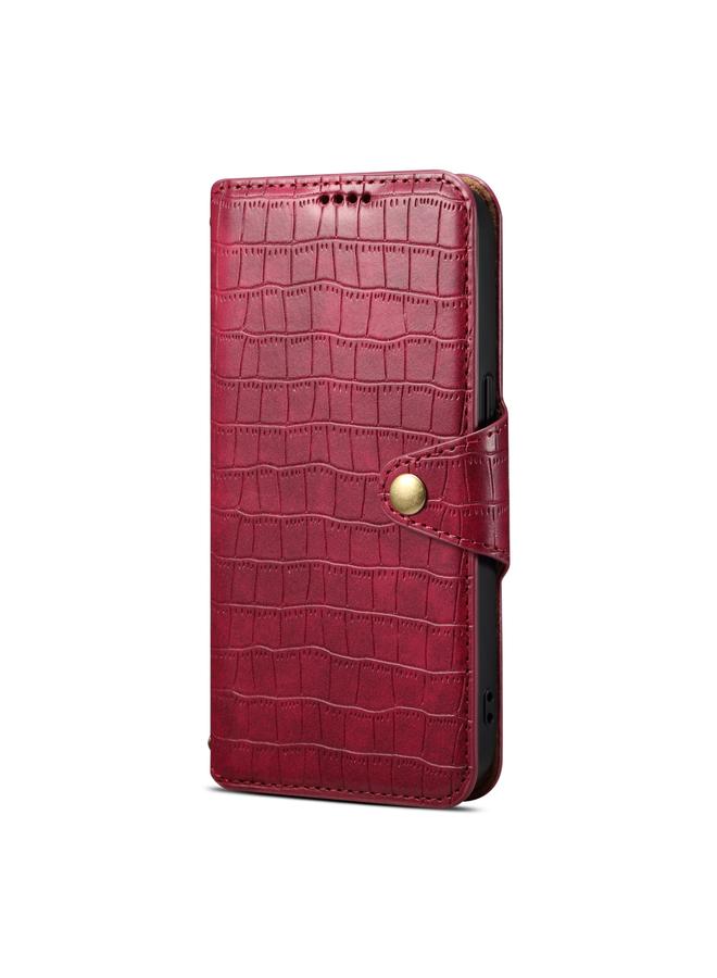 Denior Case For Huawei Mate 50 Pro Crocodile Texture Oil Edge Leather Phone Case - Image 2