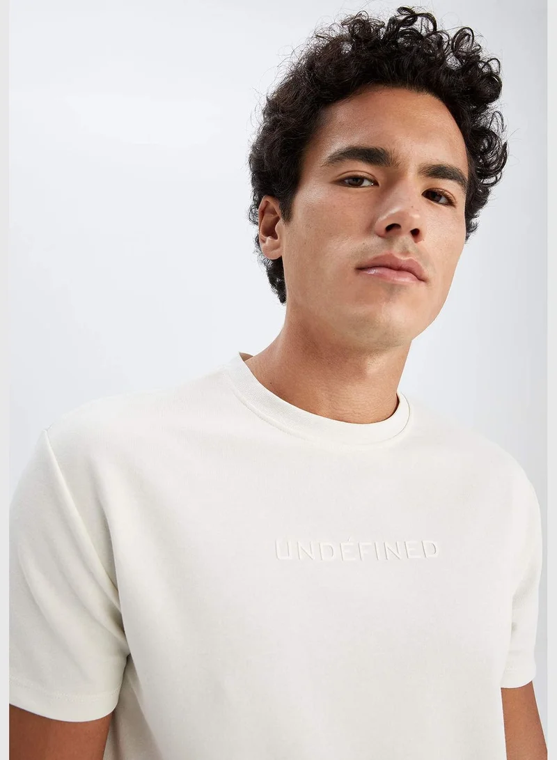 DeFacto Man Crew Neck Short Sleeve Knitted T-Shirt