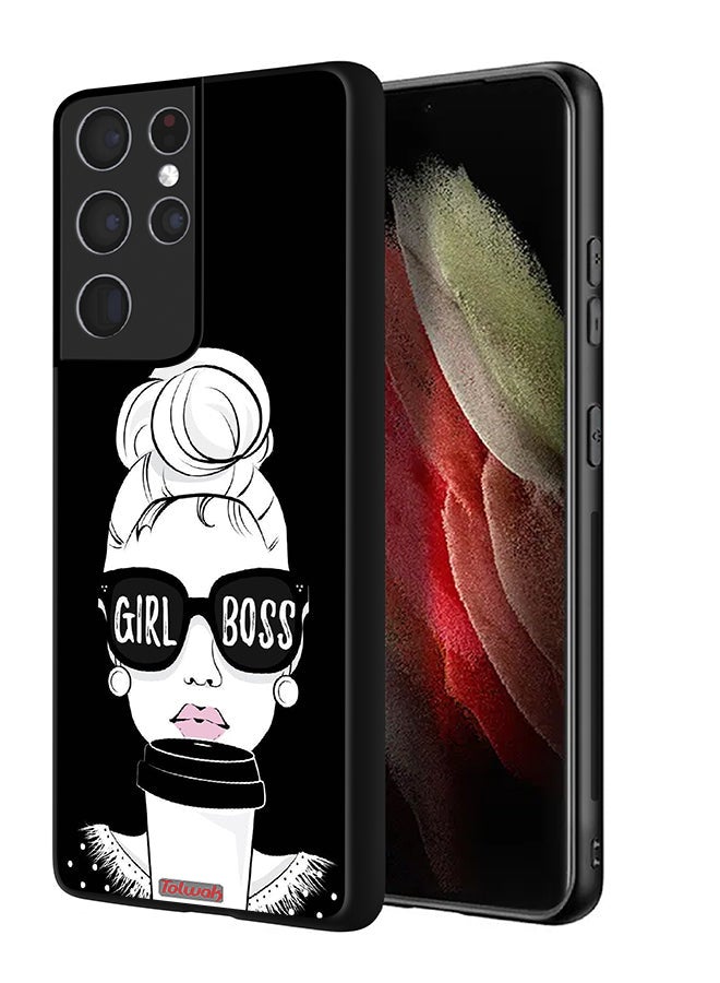 Tolwak Samsung Galaxy S21 Ultra 5G Protective Case Cover Girl Boss - Image 1
