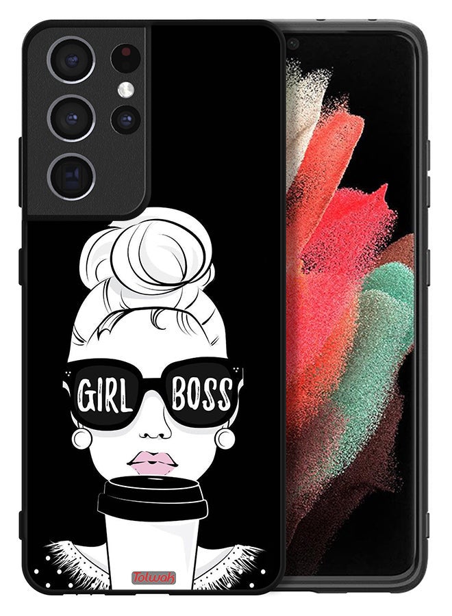Tolwak Samsung Galaxy S21 Ultra 5G Protective Case Cover Girl Boss - Image 2