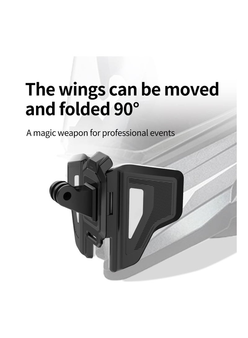 Motorcycle Helmet Chin Mount for GoPro, Claw Clamp Body Strap Compatible with Most Helmets, Stable Fast Release Cycling Accessory for GoPro Max Hero 11 10 9 8 Insta360 DJI Osmo Action Pocket 2. - Image 2