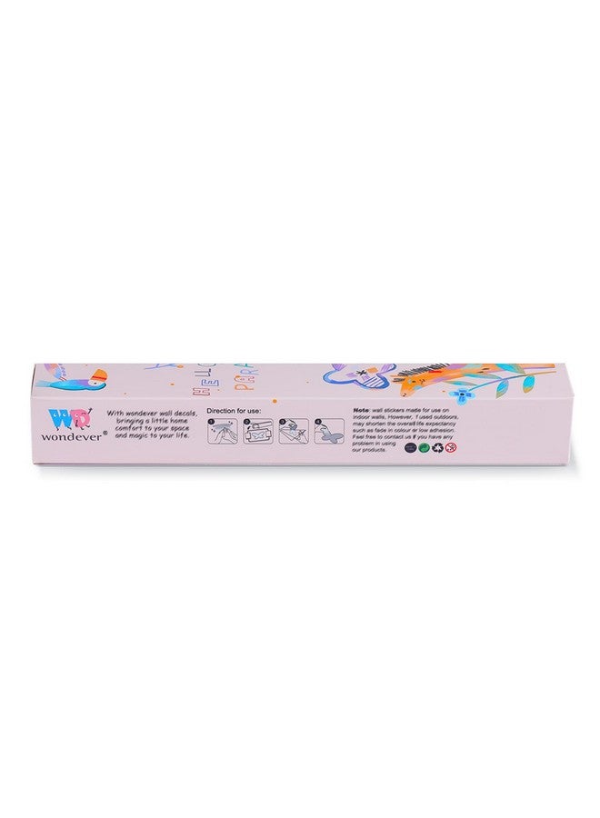 wondever Pink Fairy Girls Wall Stickers Elves Flower Butterfly Peel and Stick Wall Art Decals for Girls Bedroom Baby Nursery Kids Room - Image 5