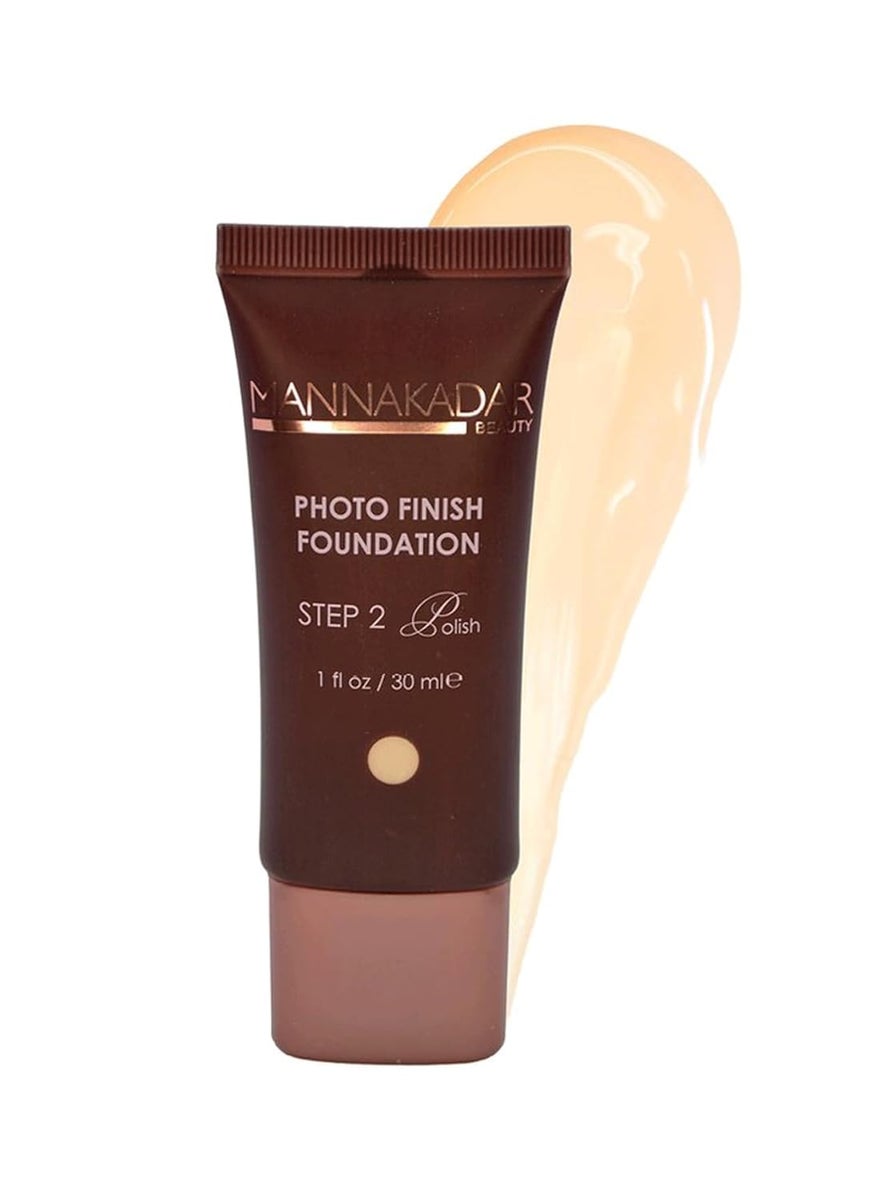 Manna Kadar - Manna Kadar Beauty C3 Flawless Linen Photo Finish Foundation - Long Lasting, Medium to Full Coverage, Flawless Look, Matte Finish, Water Based, Vitamin E, Antioxidants, Wheat Germ Improves Elasticity - Image 1