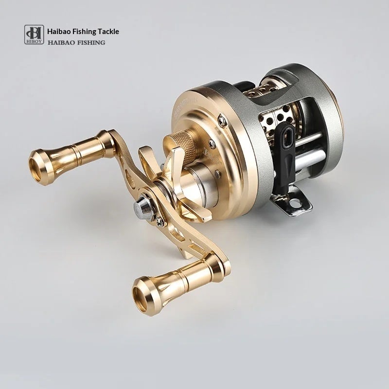 هاي بوي بكرة صيد Hiboy HB Saber All Metal BFS Baitcasting Reel Magnetic Brake Shallow Spool Lure Drum Freshwater Stream Trout Shore, Right hand wheel - Image 2