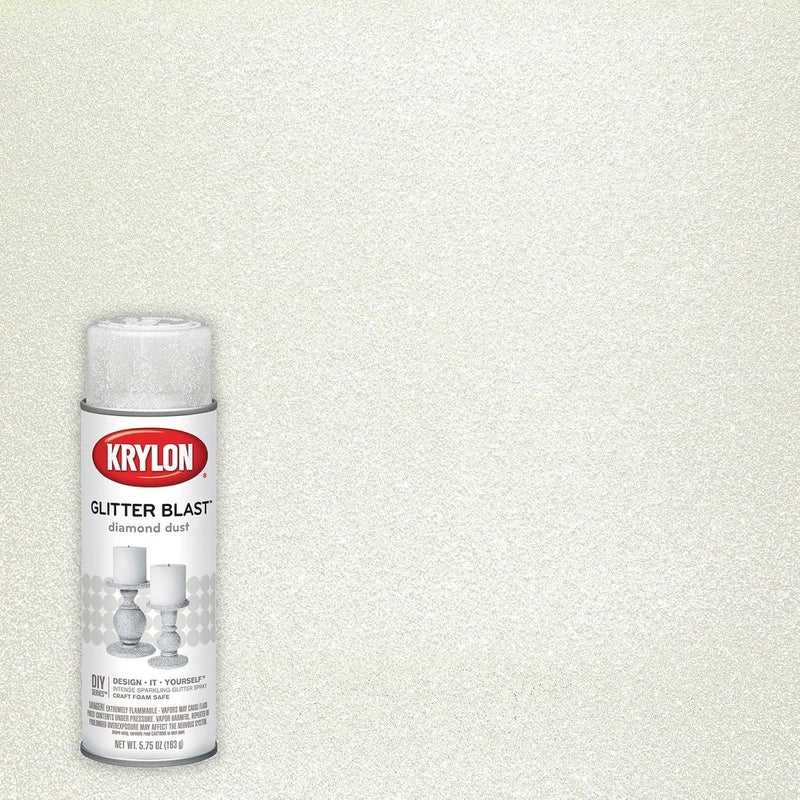 KRYLON K03804A00 رذاذ الطلاء المتلألئ كرايلون لمشاريع الحرف، غبار الماس، 5.75 أونصة - Image 1