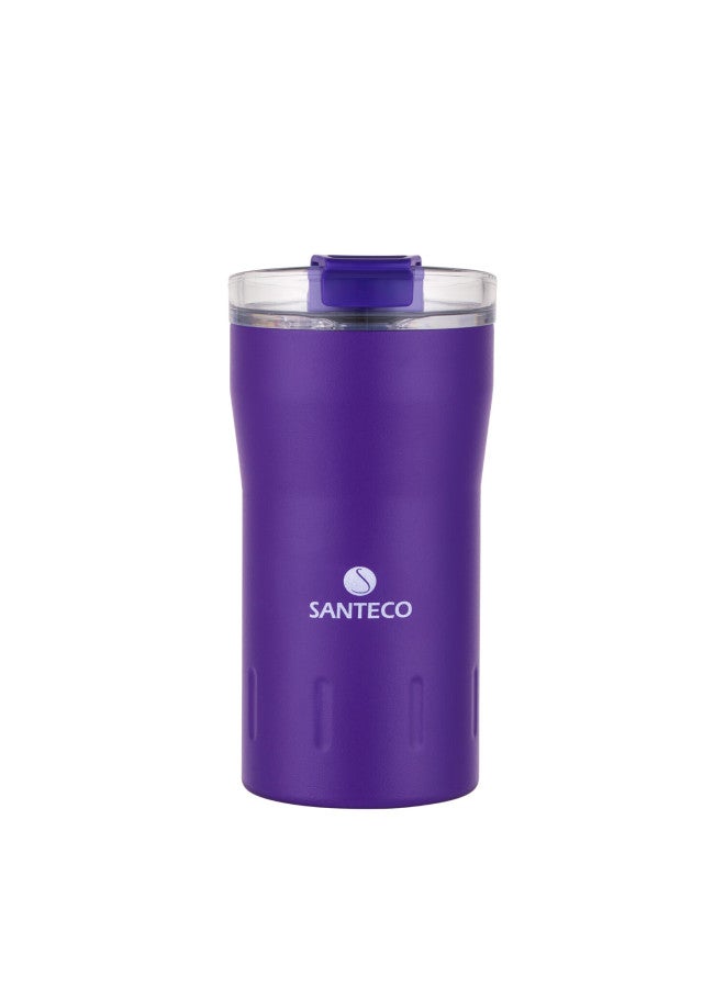 Santeco Insulated Water Bottle, Stylish Student Coffee Mug, Portable Long-lasting Thermos Cup, Cola Cup, Aurora Purple