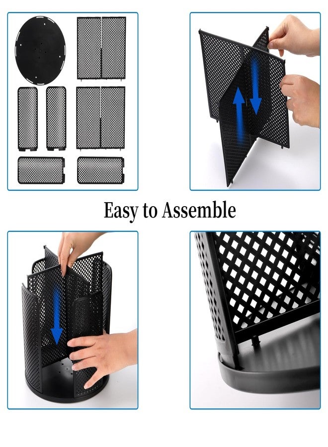 Eorbow موزع أكواب قهوة من إيوربو، عبوة من قطعتين، حامل أكواب وأغطية دوار بأربعة أقسام، منظم تخزين أكواب ورقية بلاستيكية للمكاتب والمطاعم وغرف الاستراحة ومحطات القهوة والحانات والبوفيهات وأسطح مطابخ العمل - Image 3