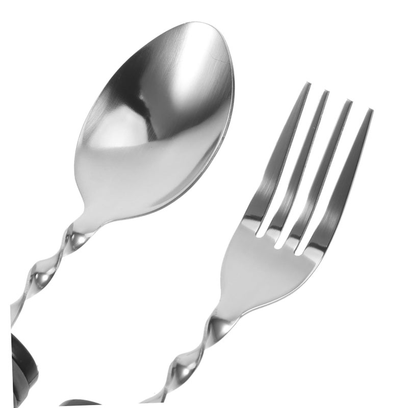 Weighted Adaptive Fork Spoon Set for Hand Tremors Stainless Steel Elderly Dexterity Aid 3Pcs - Image 4