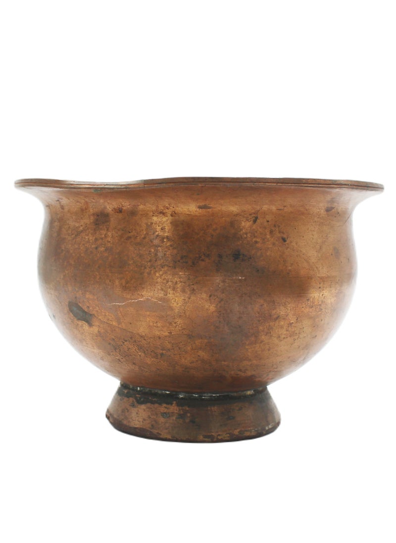 Antique Museum وعاء نحاسي عتيق مصنوع يدويًا من الكشمير  - Image 1