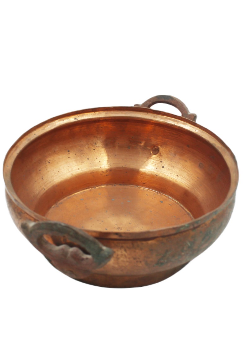 Antique Museum وعاء نحاسي عتيق مصنوع يدويًا من الكشمير  - Image 2
