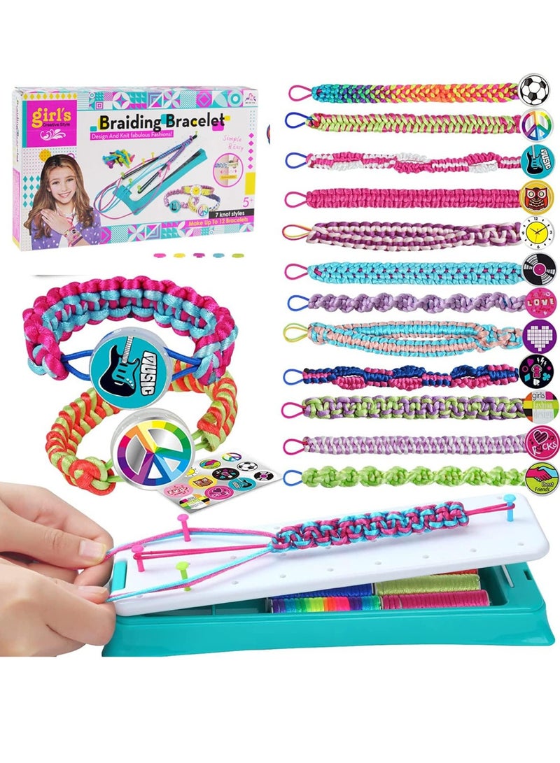 VUCATIN Friendship Bracelet Making Kit for Girls DIY Craft Kits Toys for Jewelry Maker Kids Cool Arts and Crafts Toys for 5+ Years Old DIY Handmade Toys for Birthday Festival Gifts (A) - Image 1