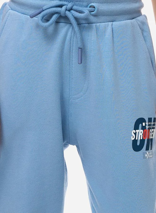 victor and jane Printed Regular Fit Sweatshirt & Joggers Set by Styli