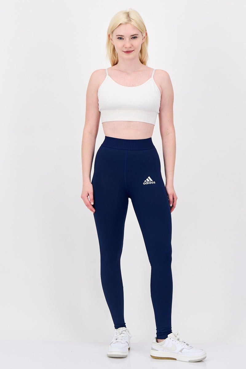 Adidas ليجنغز تدريب ضيقة للنساء، أزرق داكن - Image 2