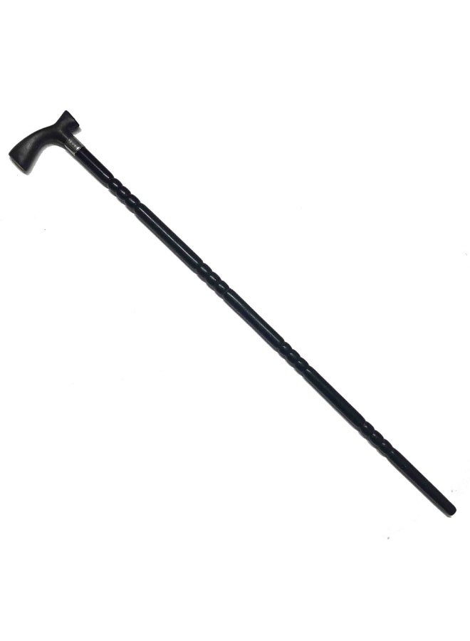 Aswan beech wood cane for men, all black - Image 1