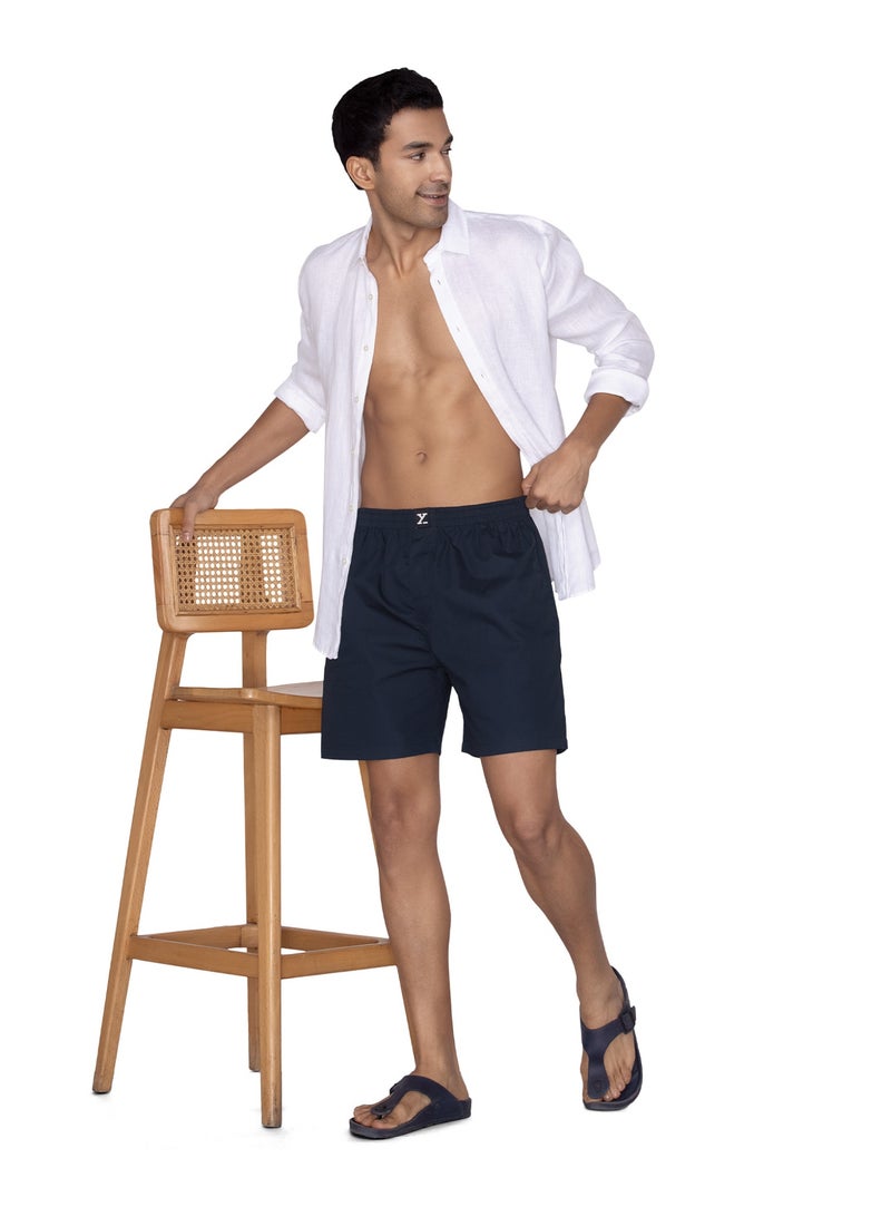 XYXX XYXX Men's Cotton Relaxed Solid Boxer Shorts - Image 3