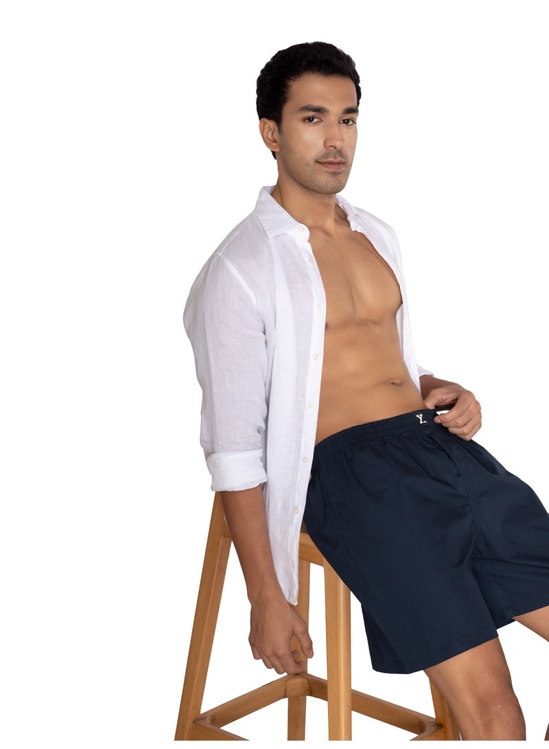 XYXX XYXX Men's Cotton Relaxed Solid Boxer Shorts - Image 5