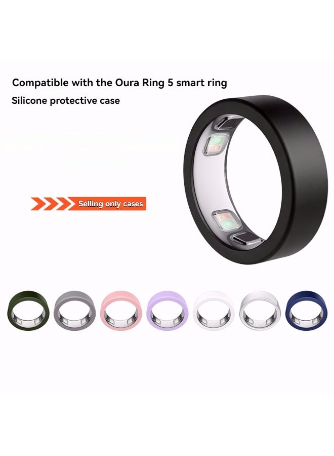متوافق مع Oura حلقة 5 حامي غطاء الحالة ، L الحجم 26.5mm 4.3g ، مادة السيليكون ، ناعمة ودودية للجلد ، غير ملوثة بسهولة بالغبار ، قابلة للتنظيف ، خفيفة الوزن ، سهلة التركيب - Image 4