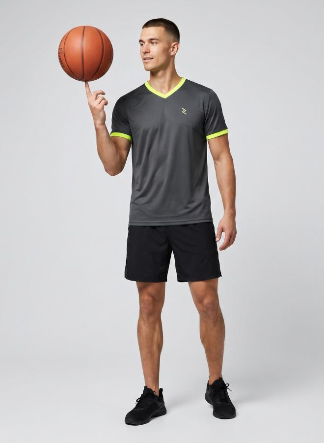 ZAECY Men's V-Neck T-shirt - Image 1