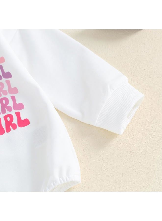 Lamuusaa Baby Girl Boy Half Birthday Outfit 1/2 Birthday Girl/Boy Romper Sweatshirt Oversized Shirts Fall Clothes, Pink, 6-12 Months - Image 4