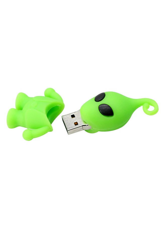 Generic Cartoon USB Flash Disk 3.0 & 2.0 Human Organ Skeleton Skull 64G Halloween Gift Skull Skull Skull USB Flash Disk-Color:2.0 Green Ghost-Capacity:64GB  - Image 1