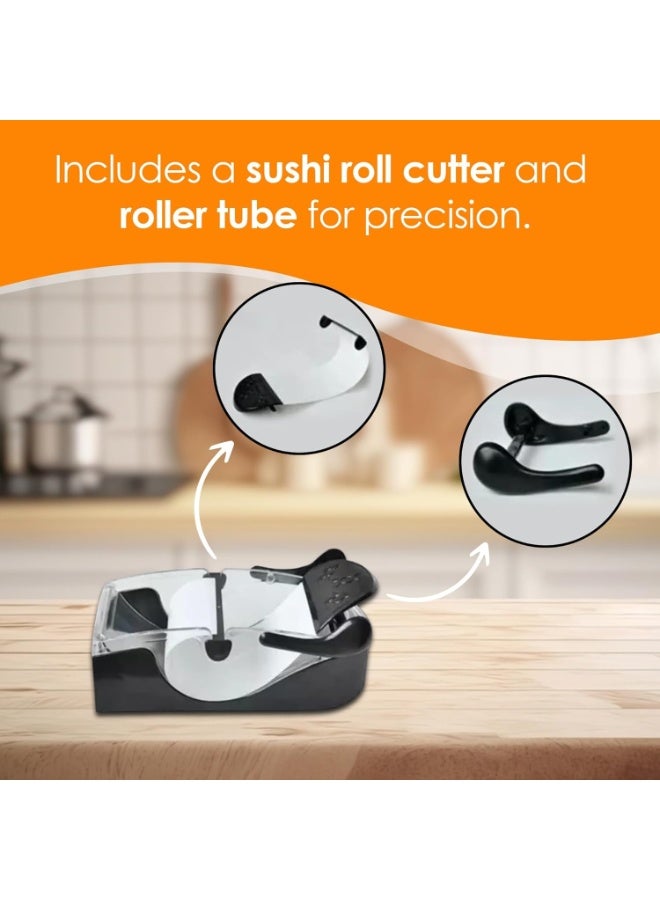 آلة صنع سوشي - بازوكا سوشي - آلة لف السوشي للهواة - قالب لف السوشي - مجموعة صنع سوشي للف سوشي سهل وفعال - Image 3