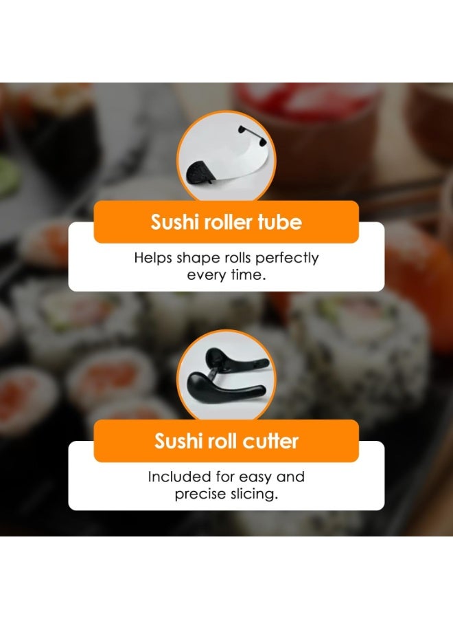 آلة صنع سوشي - بازوكا سوشي - آلة لف السوشي للهواة - قالب لف السوشي - مجموعة صنع سوشي للف سوشي سهل وفعال - Image 4