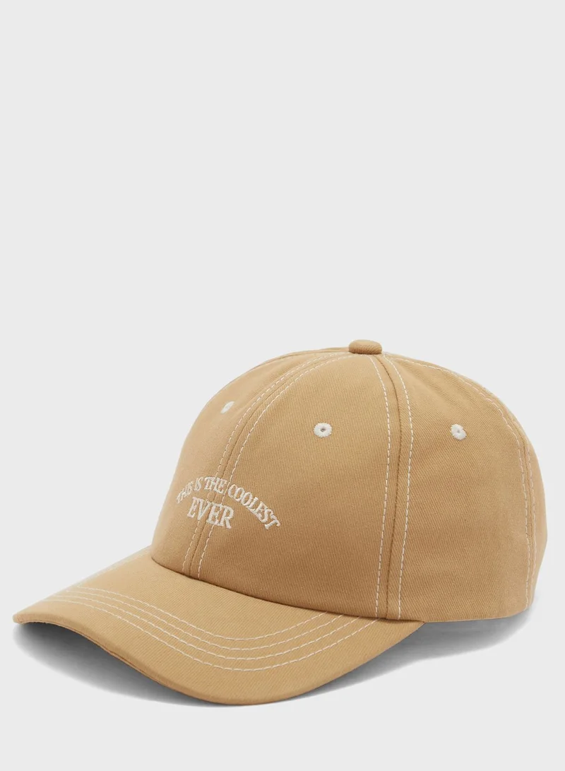 Seventy Five Slogan Curve Peak Cap